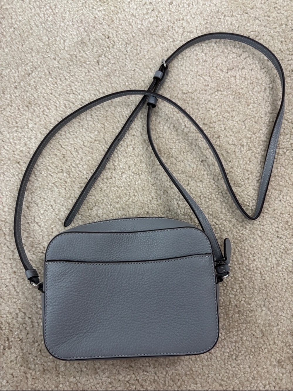 Coach mini camera bag Pebble Leather Crossbody Bag in Gray - Picture 2 of 5
